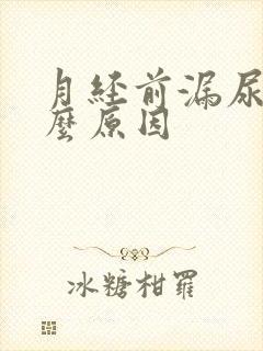 月经前漏尿是什么原因