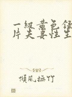 一级黄色录像影片夫妻性生活影片