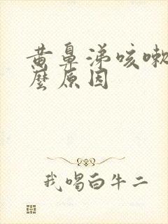 黄鼻涕咳嗽是什么原因