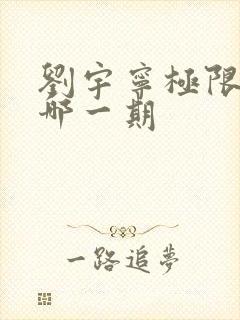 刘宇宁极限挑战哪一期