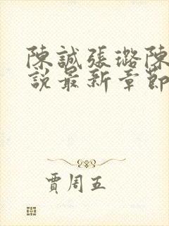 陈诚张璐陈梦小说最新章节更新内容