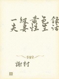 一级黄色录像片夫妻性生活片