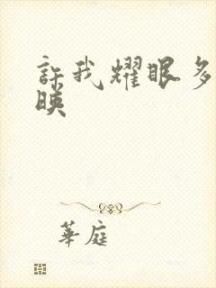 许我耀眼多久上映