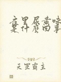 夜里尿黄味很重是什么回事