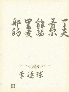 哪里能看了不起的麦瑟尔夫人封面