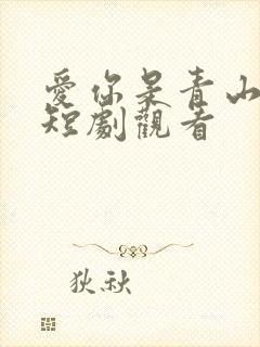 爱你是青山不语短剧观看