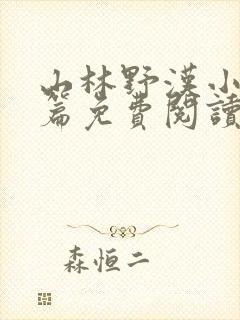 山林野汉小说全篇免费阅读封面