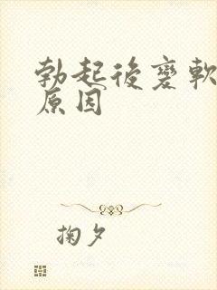 勃起后变软什么原因