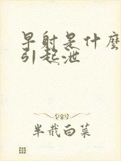 早射是什么原因引起泄