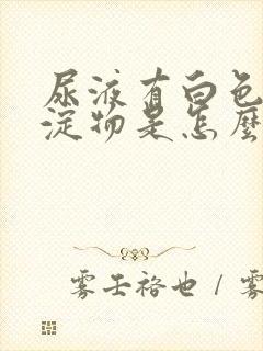 尿液有白色的沉淀物是怎么回事封面