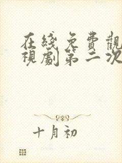 在线免费观看电视剧第二次也很美