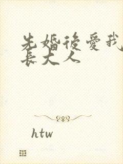 先婚后爱我的市长大人