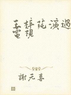 王梓莼演过什么电视