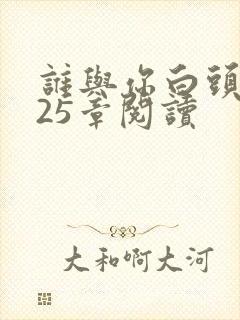 谁与你白头成眷25章阅读封面