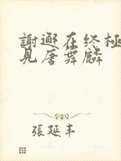 谢邂在终极斗罗见唐舞麟