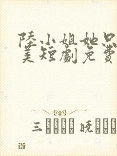 陆小姐她只想独美短剧免费封面