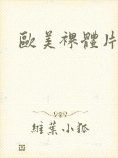 欧美裸体片封面