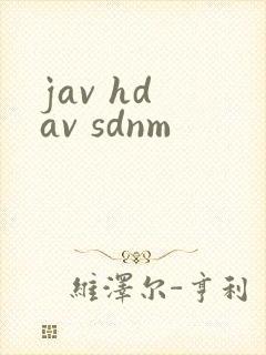 jav hd av sdnm封面