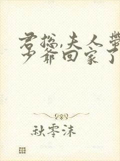 君总,夫人带着少爷回家了 短剧