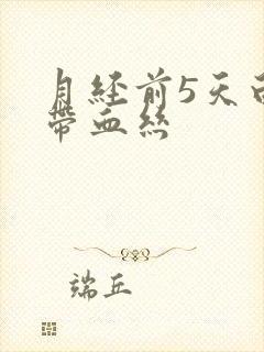 月经前5天白带带血丝