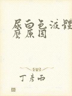 尿白色液体是什么原因封面