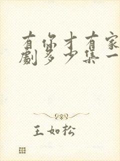 有你才有家电视剧多少集一共