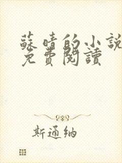 苏晴的小说全文免费阅读