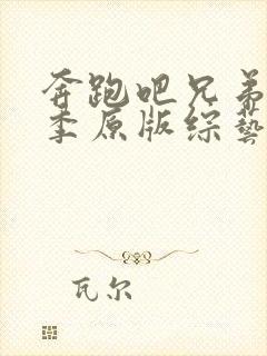 奔跑吧兄弟第3季原版综艺