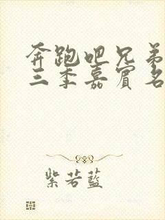 奔跑吧兄弟第十三季嘉宾名单