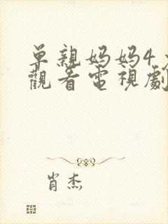 单亲妈妈4免费观看电视剧剧情介绍