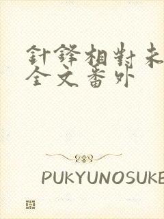 针锋相对未删减全文番外