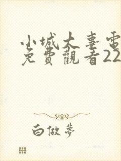 小城大事电视剧免费观看22集