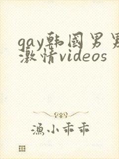 gay韩国男男激情videos