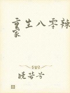 重生八零辣妻当家