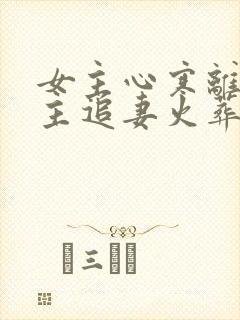 女主心寒离开男主追妻火葬场现言