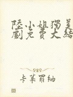 陆小姐独美后短剧免费大结局封面