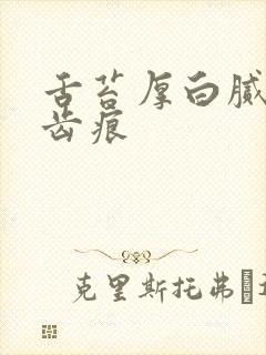 舌苔厚白腻 有齿痕