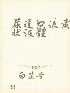 尿道口流黄色脓状液体