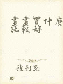 画画买什么平板比较好