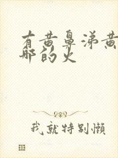 有黄鼻涕黄痰是哪的火