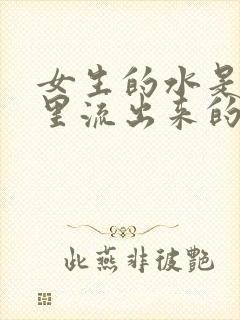 女生的水是从哪里流出来的
