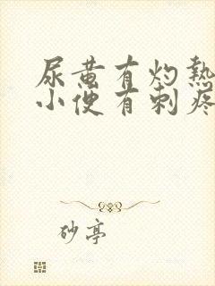 尿黄有灼热感,小便有刺疼