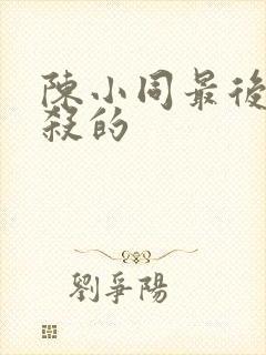 陈小同最后被谁杀的