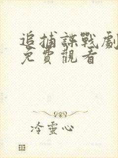 追捕谍战剧全集免费观看