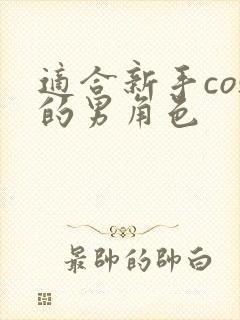 适合新手cos的男角色封面