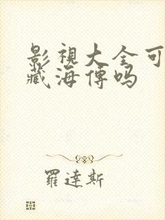 影视大全可以看藏海传吗封面