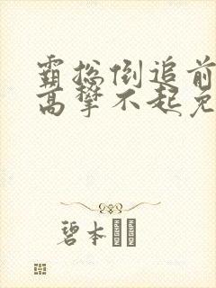 霸总倒追前妻你高攀不起免费阅读封面