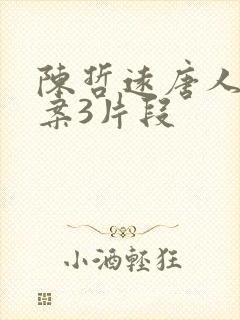 陈哲远唐人街探案3片段