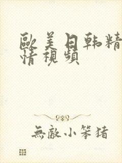 欧美日韩精品激情视频