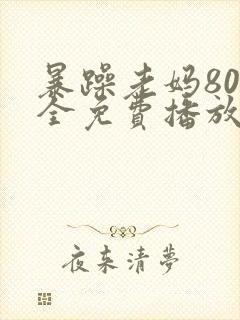 暴躁老妈80集全免费播放电视剧